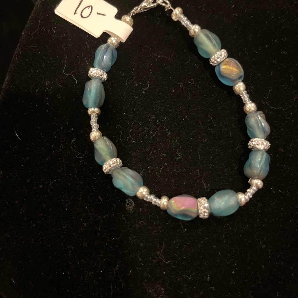 Handmade By Me Frosted Glass Bracelet